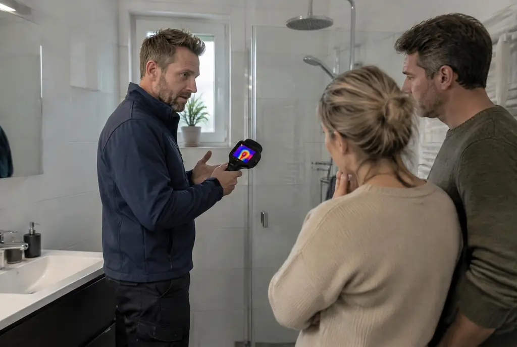 Lekdetectie Bussum – specialist legt bevindingen uit aan bewoner