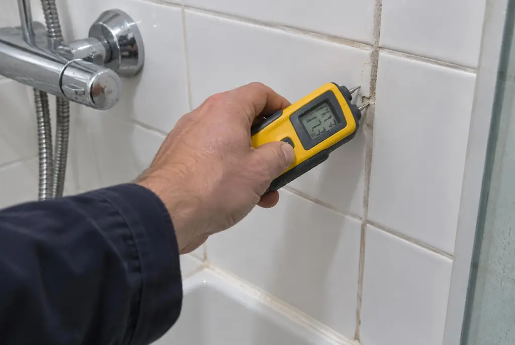 Lekdetectie Bussum – vochtmeter op badkamertegels bij de douche